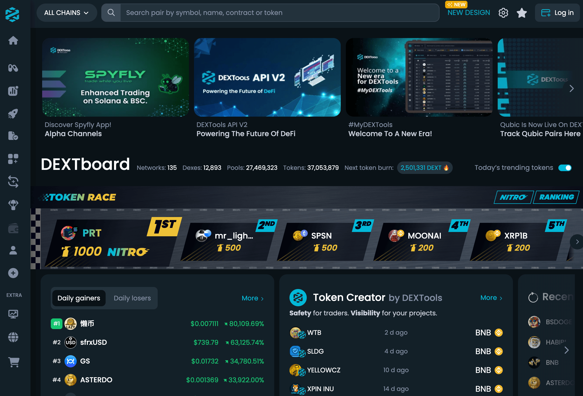 DexTools Web3 token discovery platform