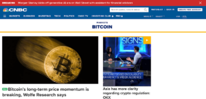 CNBC - Traditional news outlets in crypto