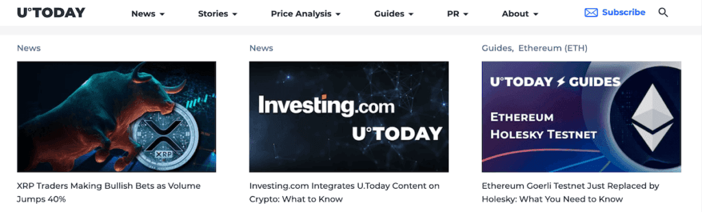 U.Today crypto news outlet