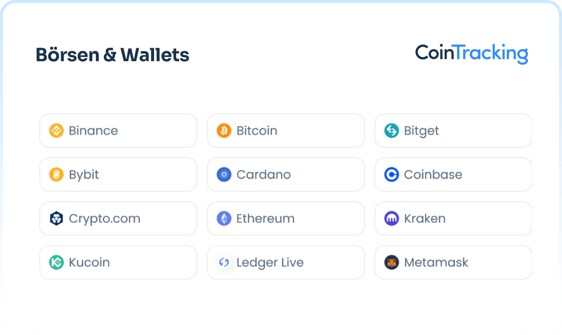 Datenimport in die Krypto-Steuersoftware CoinTracking