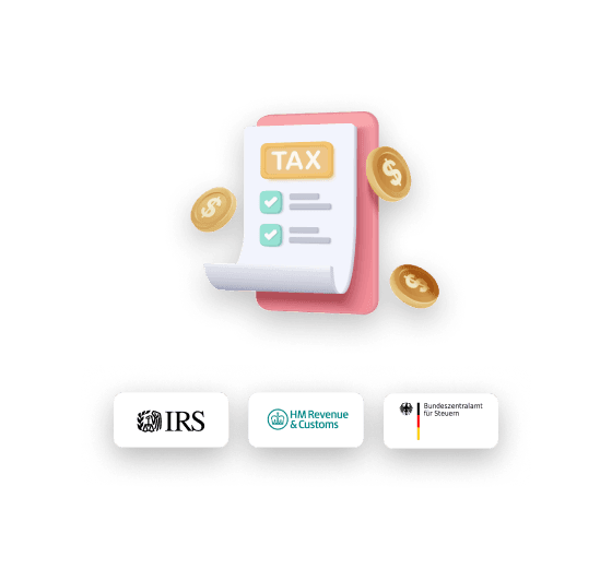 Crypto tax report illustration