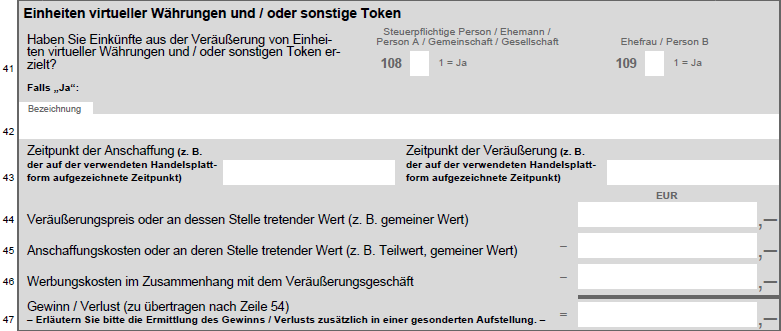Anlage SO Private Veräußerungsgeschäfte
